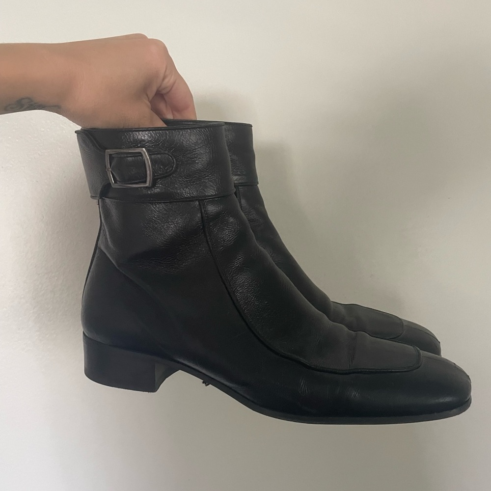 Saint Laurent Miles Ankle Moto Boots